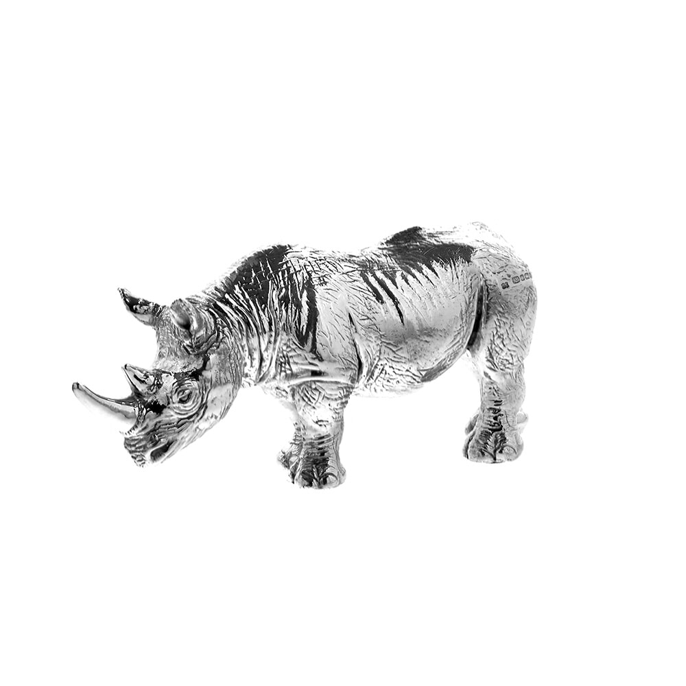 Sterling Silver Rhinoceros